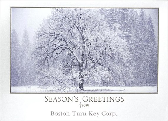 Snow Covered Trees Front Imprint