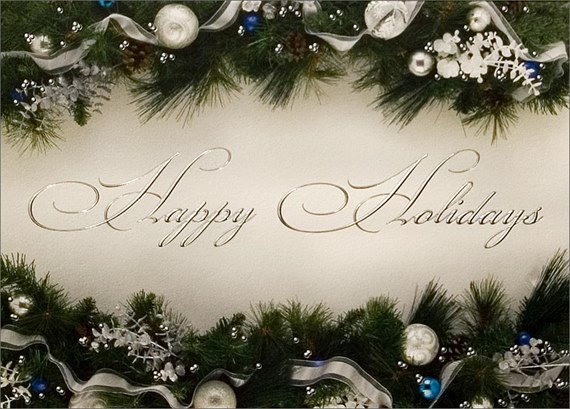 Pine Garland & Ornaments