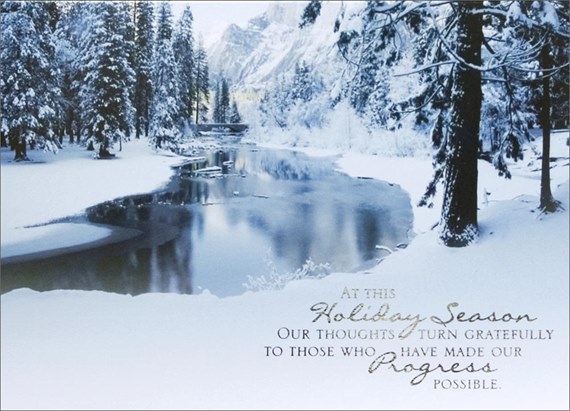 Lake in Winter Business Holiday
