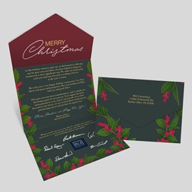 Distinct Berries Seal and Send Christmas Card