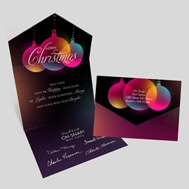 Colorful Illusions Seal and Send Christmas Card