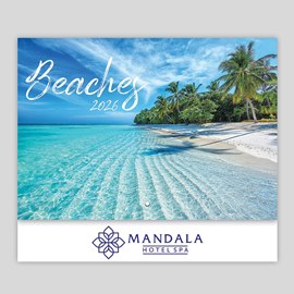 Beaches Stapled Wall Calendar