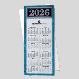 Blue Marbled Economy Calendar