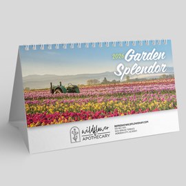 Floral Desk Calendar