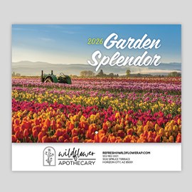 Floral Stapled Calendar