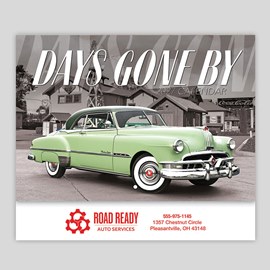 Hot Rod Stapled Wall Calendar