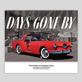 Hot Rod Stapled Wall Calendar