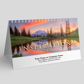 Inspiring Scenes Desk Calendar