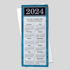 Blue Marbled Economy Calendar